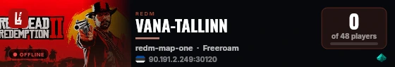 VANA-TALLINN live status badge