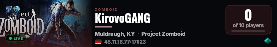 KirovoGANG live status badge