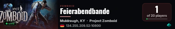 Feierabendbande live status badge