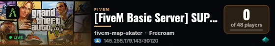 [FiveM Basic Server] SUPERSILA4GAMES live status badge