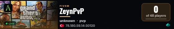ZeynPvP live status badge