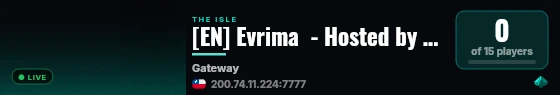 [EN] Evrima  - Hosted by OtterApps live status badge