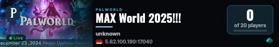 MAX World 2025!!! live status badge