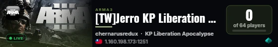 [TW]Jerro KP Liberation Apocalypse Server live status badge