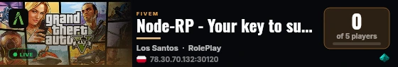 Node-RP - Your key to success live status badge