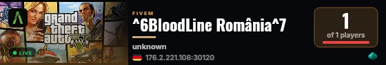 ^6BloodLine România^7 live status badge