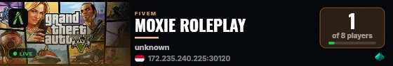 MOXIE ROLEPLAY live status badge