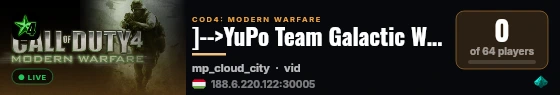 ]-->YuPo Team Galactic Warfare Mod<--[ live status badge