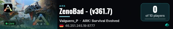 ZenoBad - (v361.7) live status badge