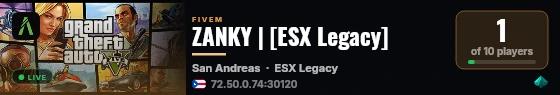 ZANKY | [ESX Legacy] live status badge