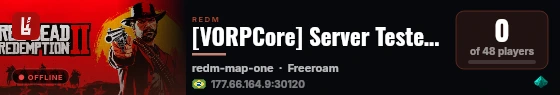 [VORPCore] Server Teste Nihil live status badge