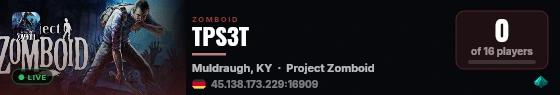 TPS3T live status badge
