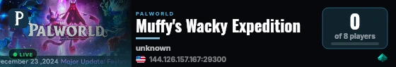 Muffy's Wacky Expedition live status badge