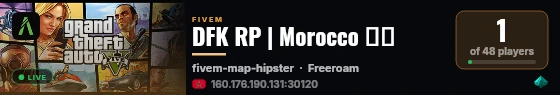 DFK RP | Morocco 🇲🇦 live status badge