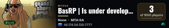BasRP | Is under development live status badge