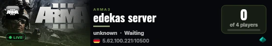 edekas server live status badge