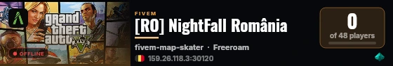 [RO] NightFall România live status badge