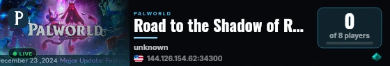 Road to the Shadow of Rock City live status badge