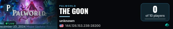 THE GOON live status badge