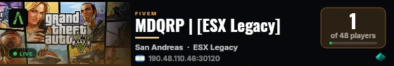 MDQRP | [ESX Legacy] live status badge
