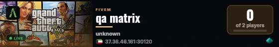 qa matrix live status badge
