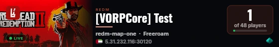 [VORPCore] Test live status badge
