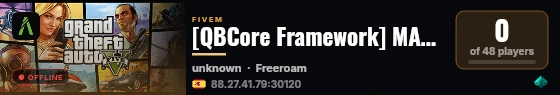 [QBCore Framework] MAROC CITY live status badge