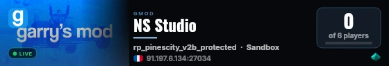 NS Studio live status badge