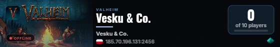 Vesku & Co. live status badge