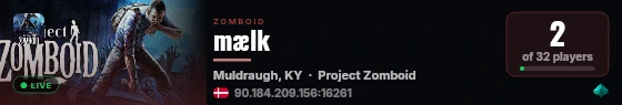 mælk live status badge