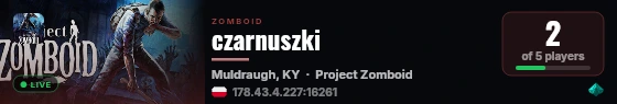 czarnuszki live status badge