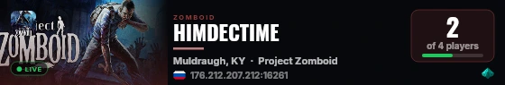 HIMDECTIME live status badge