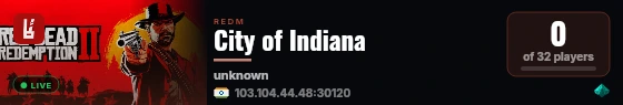 City of Indiana live status badge
