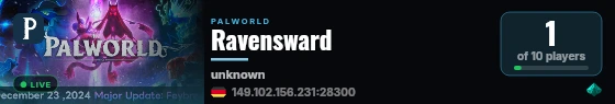 Ravensward live status badge