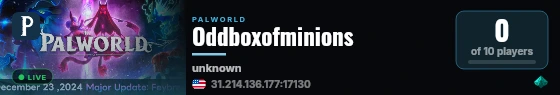 Oddboxofminions live status badge