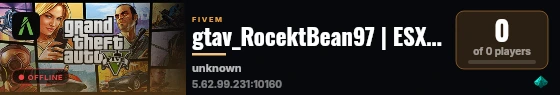 gtav_RocektBean97 | ESX Legacy Server live status badge