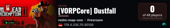 [VORPCore] Dustfall live status badge