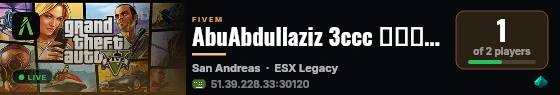 AbuAbdullaziz 3ccc مود شرطه live status badge