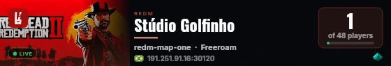 Stúdio Golfinho live status badge