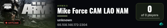 Mike Force CAM LAO NAM live status badge