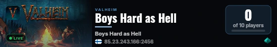 Boys Hard as Hell live status badge