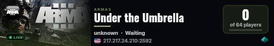 Under the Umbrella live status badge