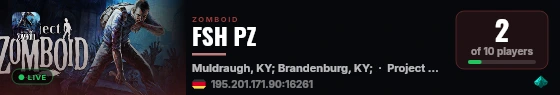 FSH PZ live status badge