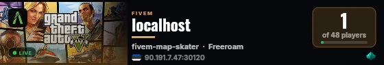 localhost live status badge