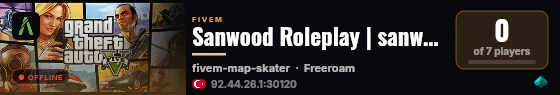 Sanwood Roleplay | sanwood season I live status badge