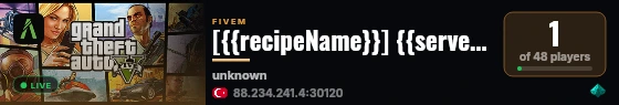[{{recipeName}}] {{serverName}} live status badge