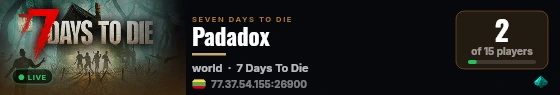 Padadox live status badge