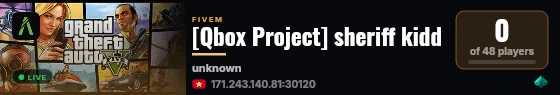 [Qbox Project] sheriff kidd live status badge