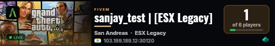 sanjay_test | [ESX Legacy] live status badge