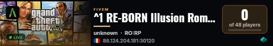 ^1 RE-BORN Illusion Romania -> STAFF FREE ^7 live status badge